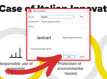 add digital signature